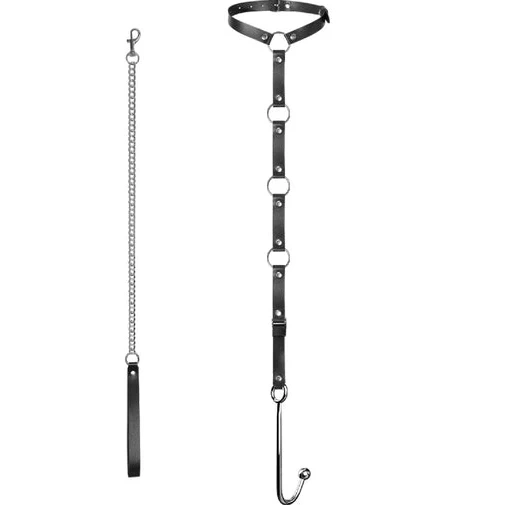 EverydayUse and Hook Leash with Anal 5853 Kinky Collar 0629